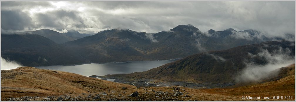 Loch Quoich from Sgurr Coire nan Eiricheallach