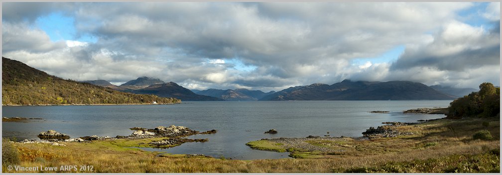Loch Hourn and Knoydart from Druim Fada.