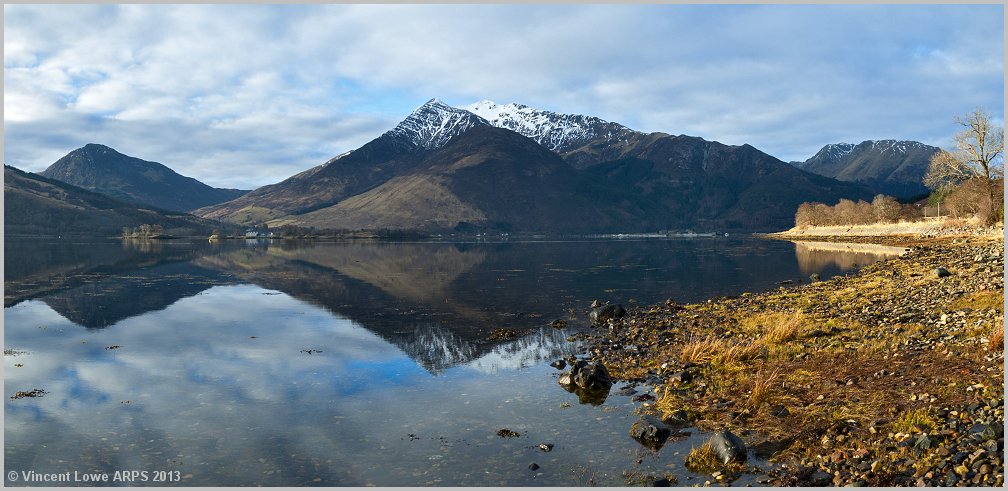 The Beinn a' Bheithir range, near Ballachulish, over Loch Leven
